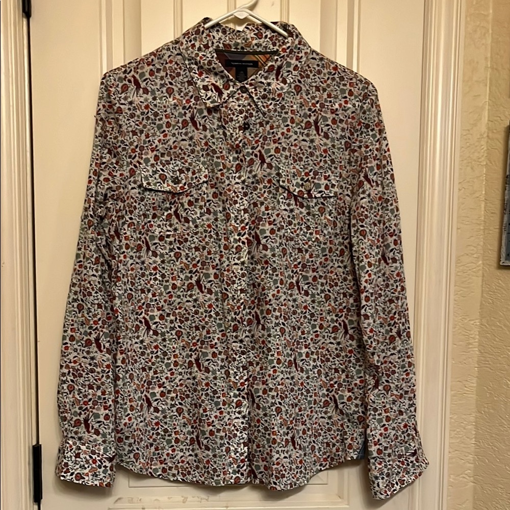 Floral Button-Up Blouse